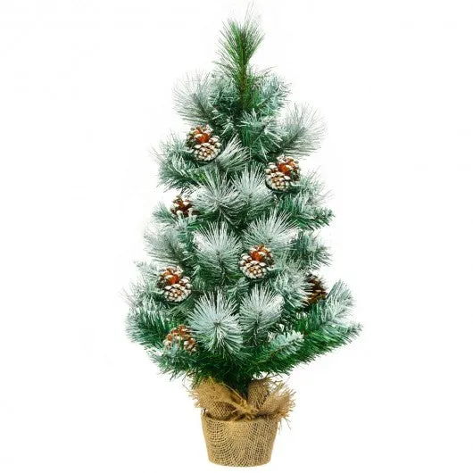 24" Snow Flocked Artificial Christmas Tree