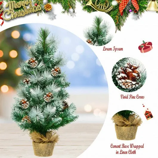 24" Snow Flocked Artificial Christmas Tree