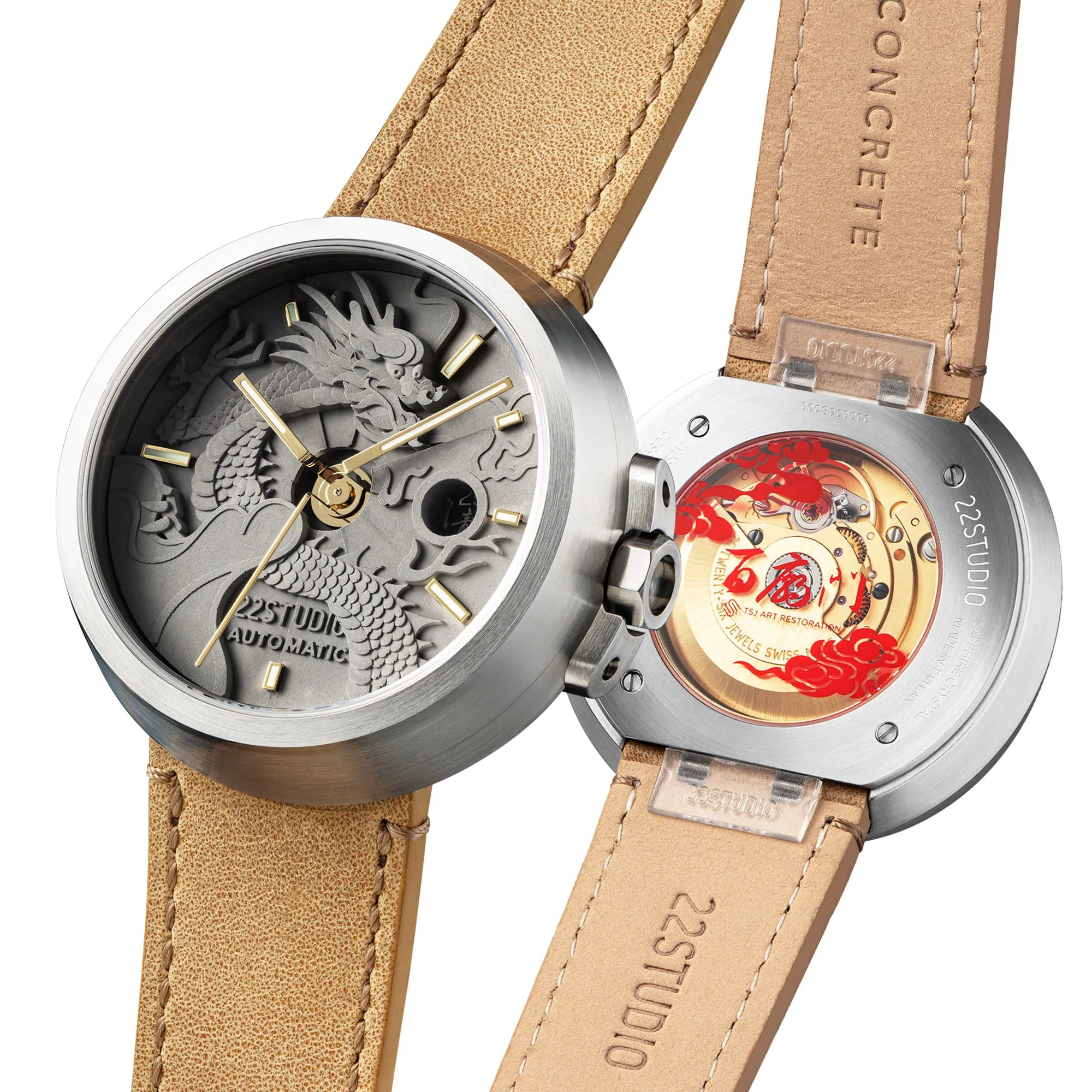 4D Concrete Watch Automatic 45mm Dragon Edition_Fortune