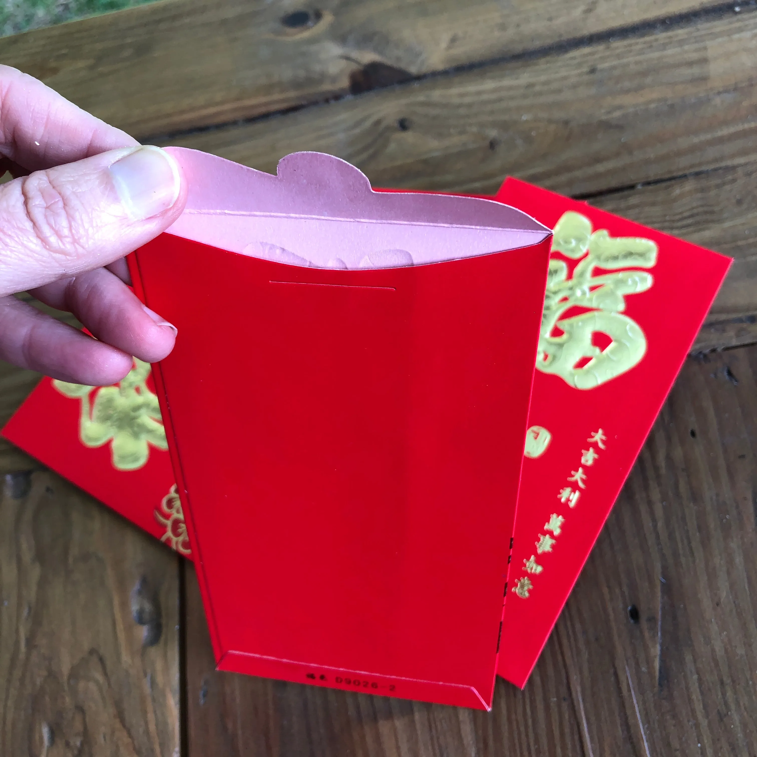 6 pack Chinese New Year Red Envelopes - Cherry Blossoms