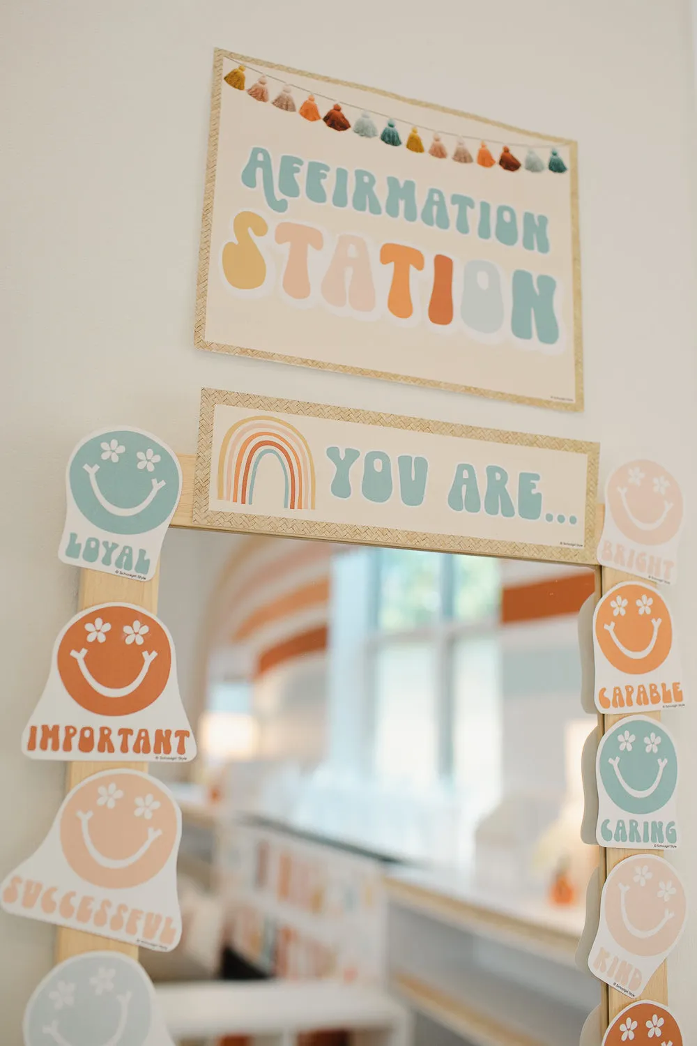 Affirmation Station | Retro Classroom Decor | Good Vibes | UPRINT | Schoolgirl Style