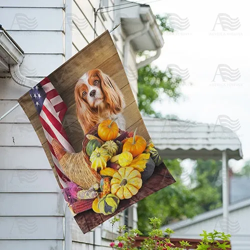 American Faithful Harvest Double Sided House Flag