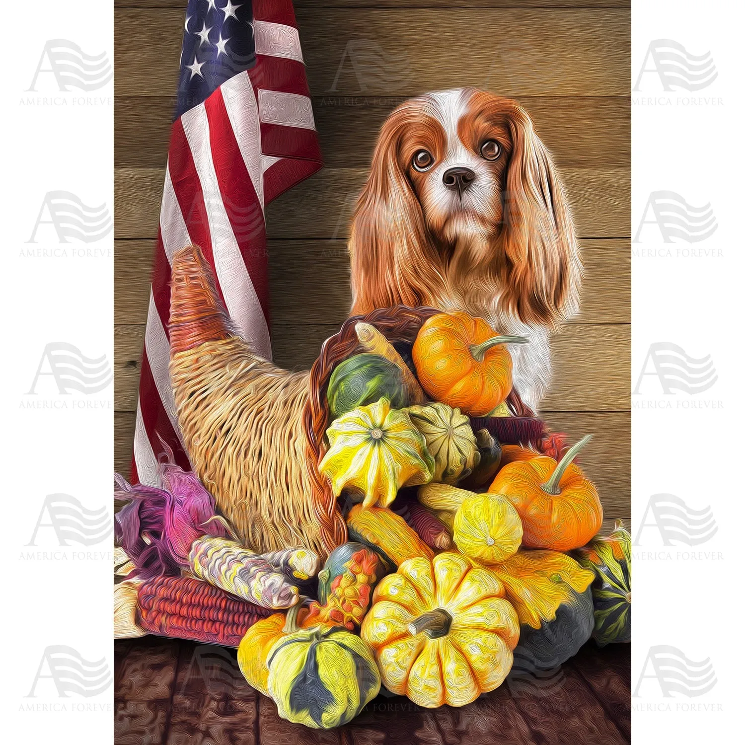 American Faithful Harvest Flags Set (2 Pieces)