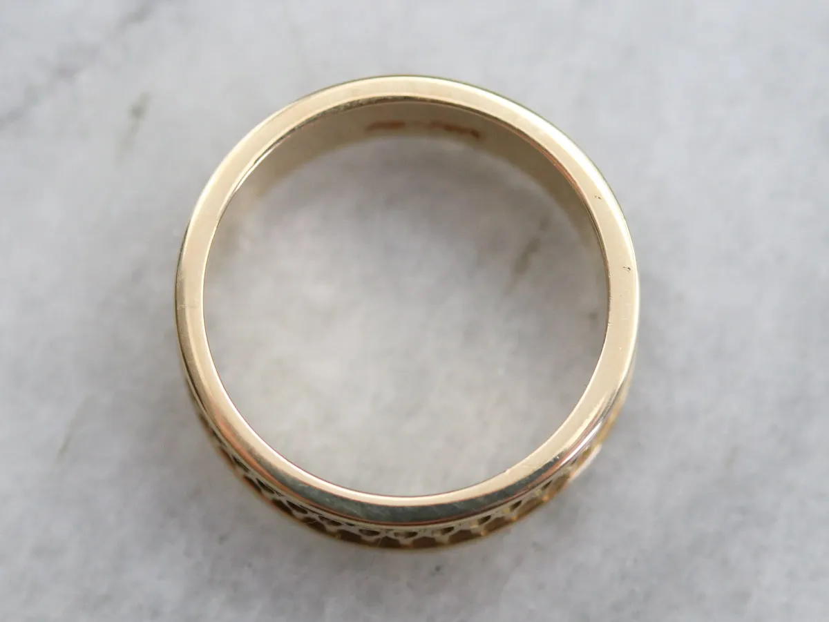 Antique Gold Patterned Band