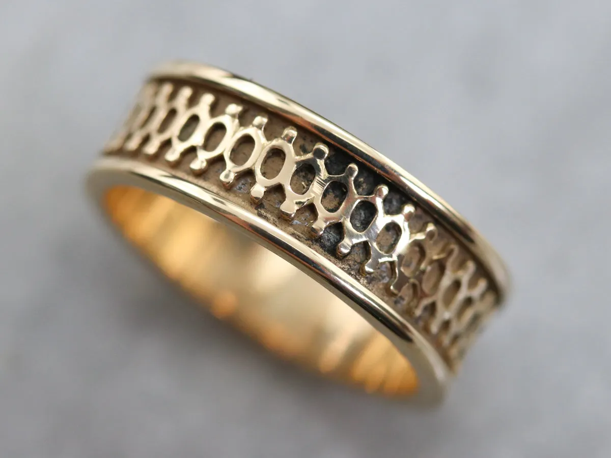 Antique Gold Patterned Band