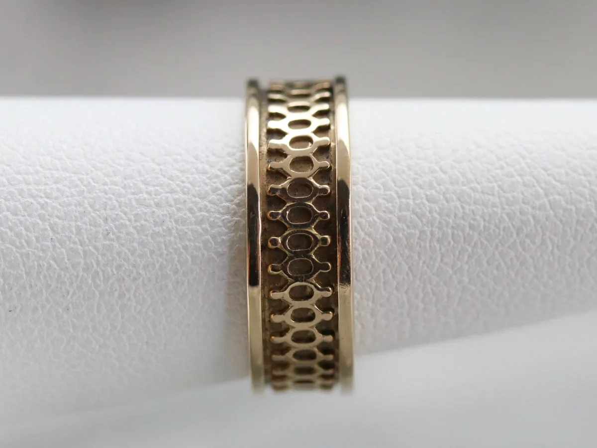 Antique Gold Patterned Band