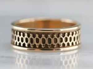 Antique Gold Patterned Band