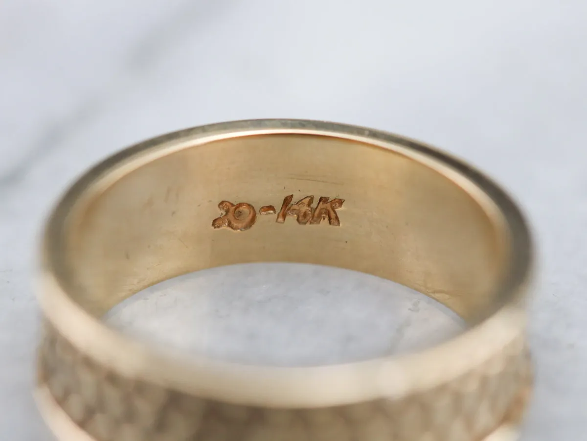 Antique Gold Patterned Band