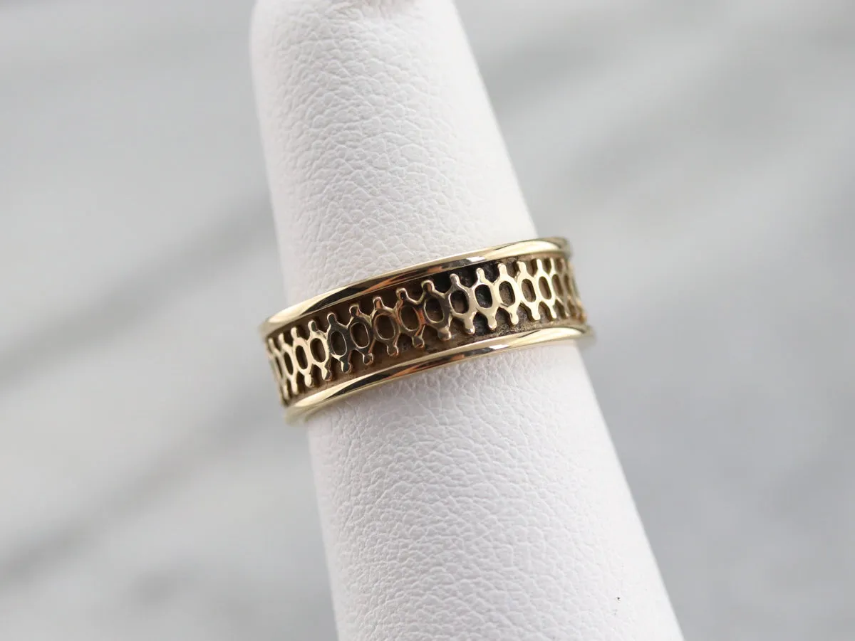 Antique Gold Patterned Band