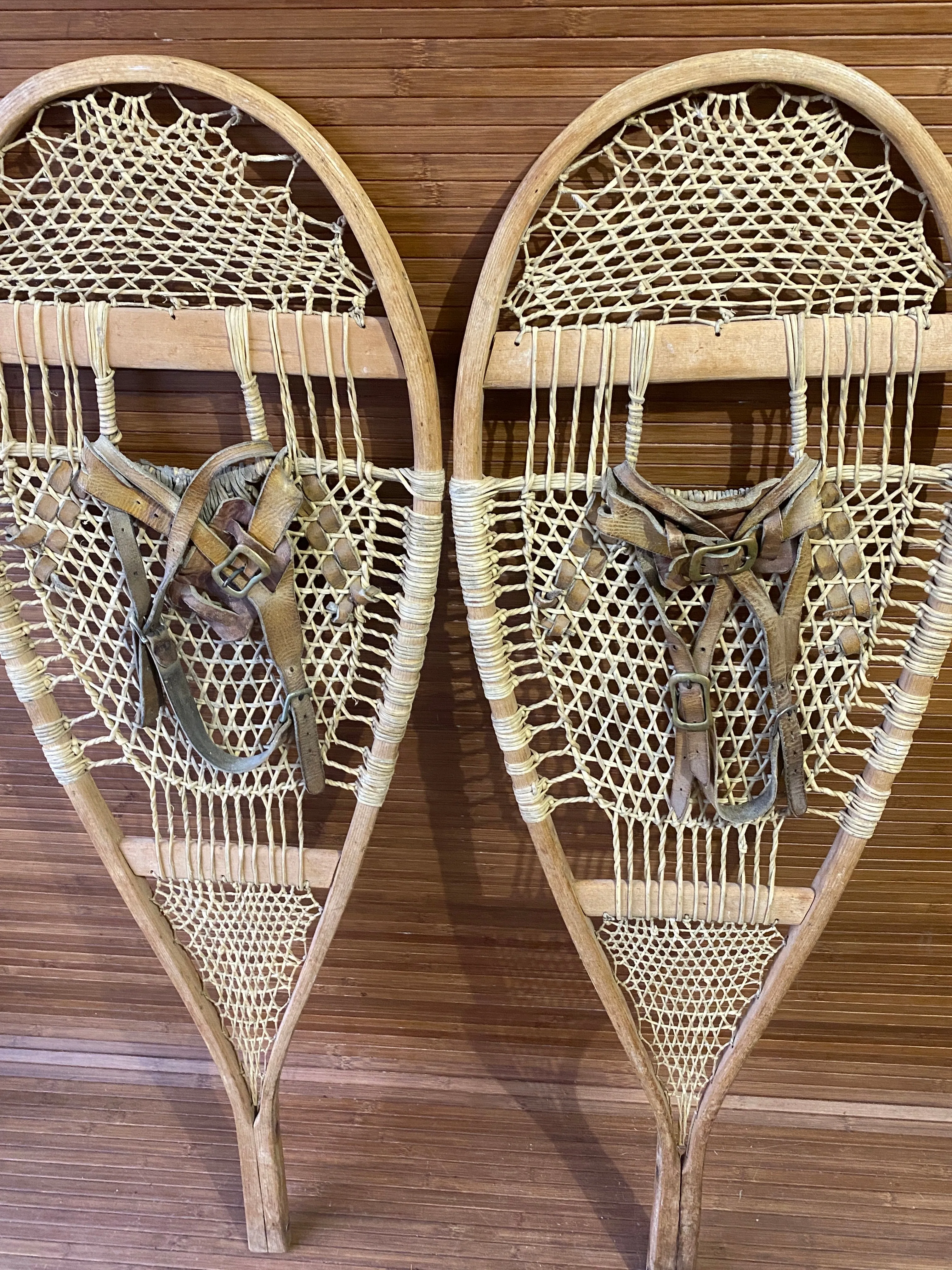 Antique Handmade Trapper Snowshoes