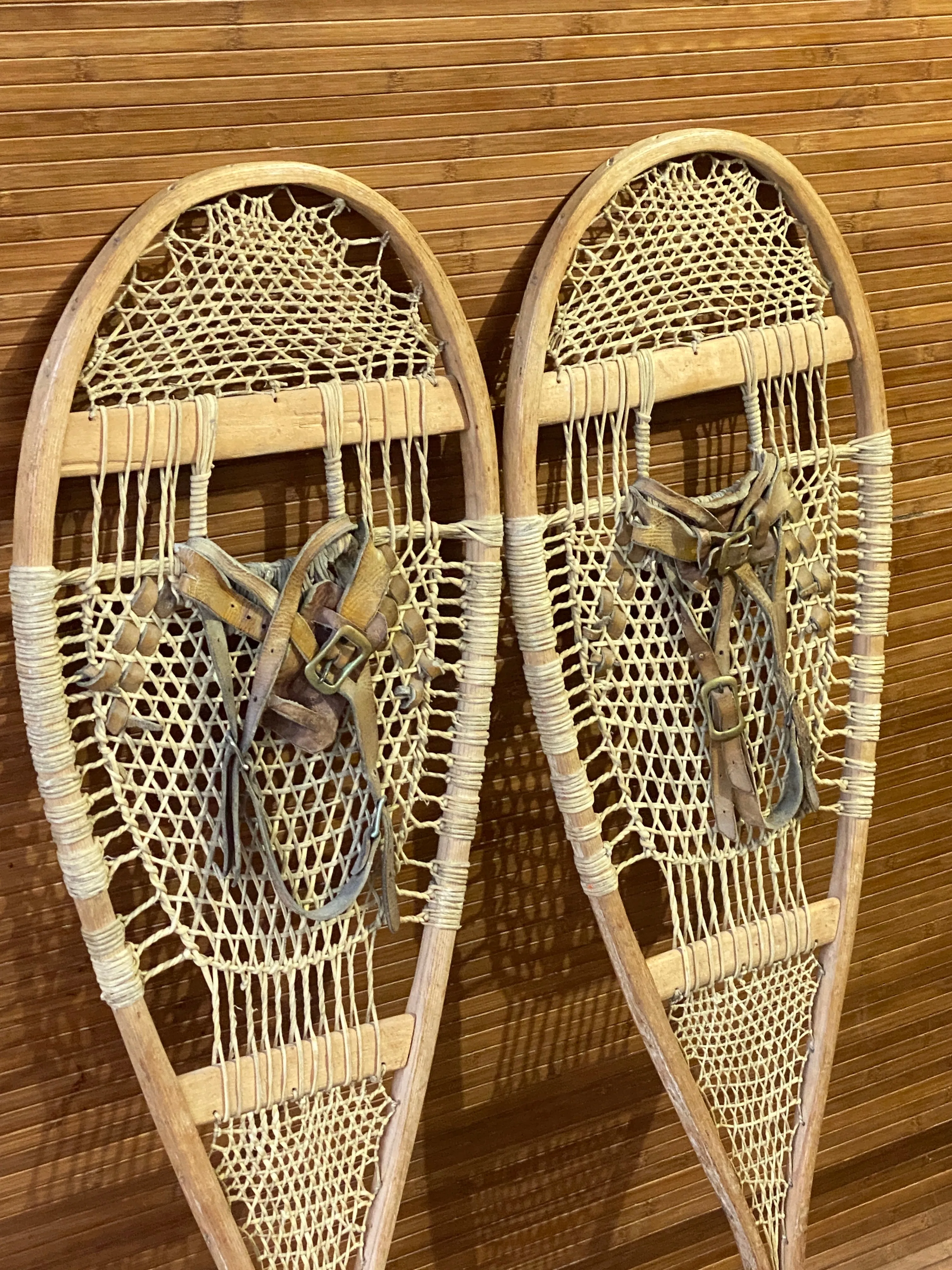 Antique Handmade Trapper Snowshoes