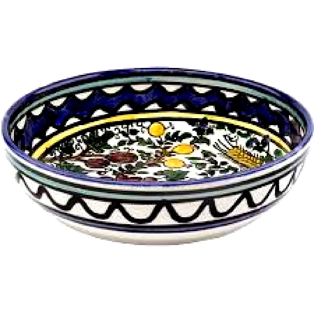 Armenian ceramic bowls for serving or decoration.