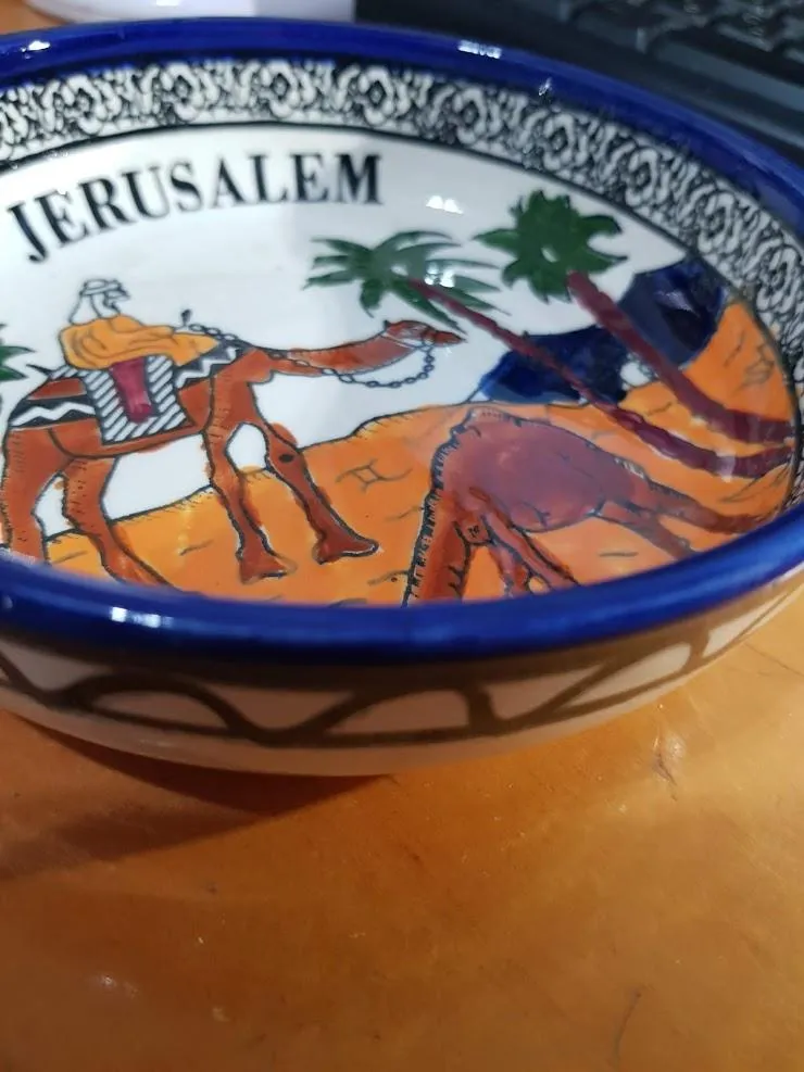 Armenian ceramic bowls for serving or decoration.