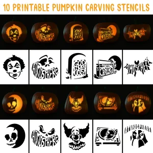 Atmosphere - Printable Pumpkin Carving Stencils