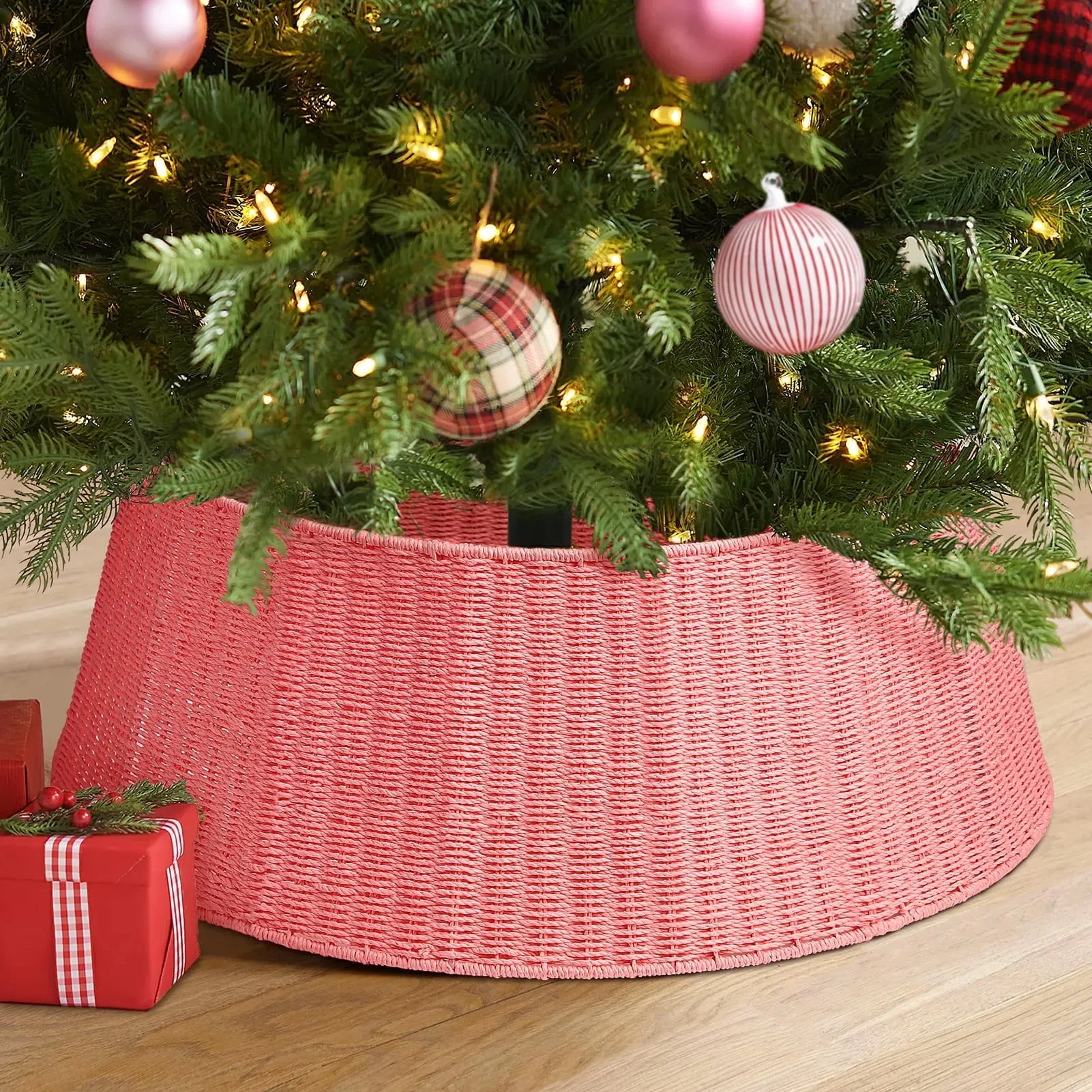 26-inch Christmas Tree Collar Stand Cover for Festive Tree Decorations