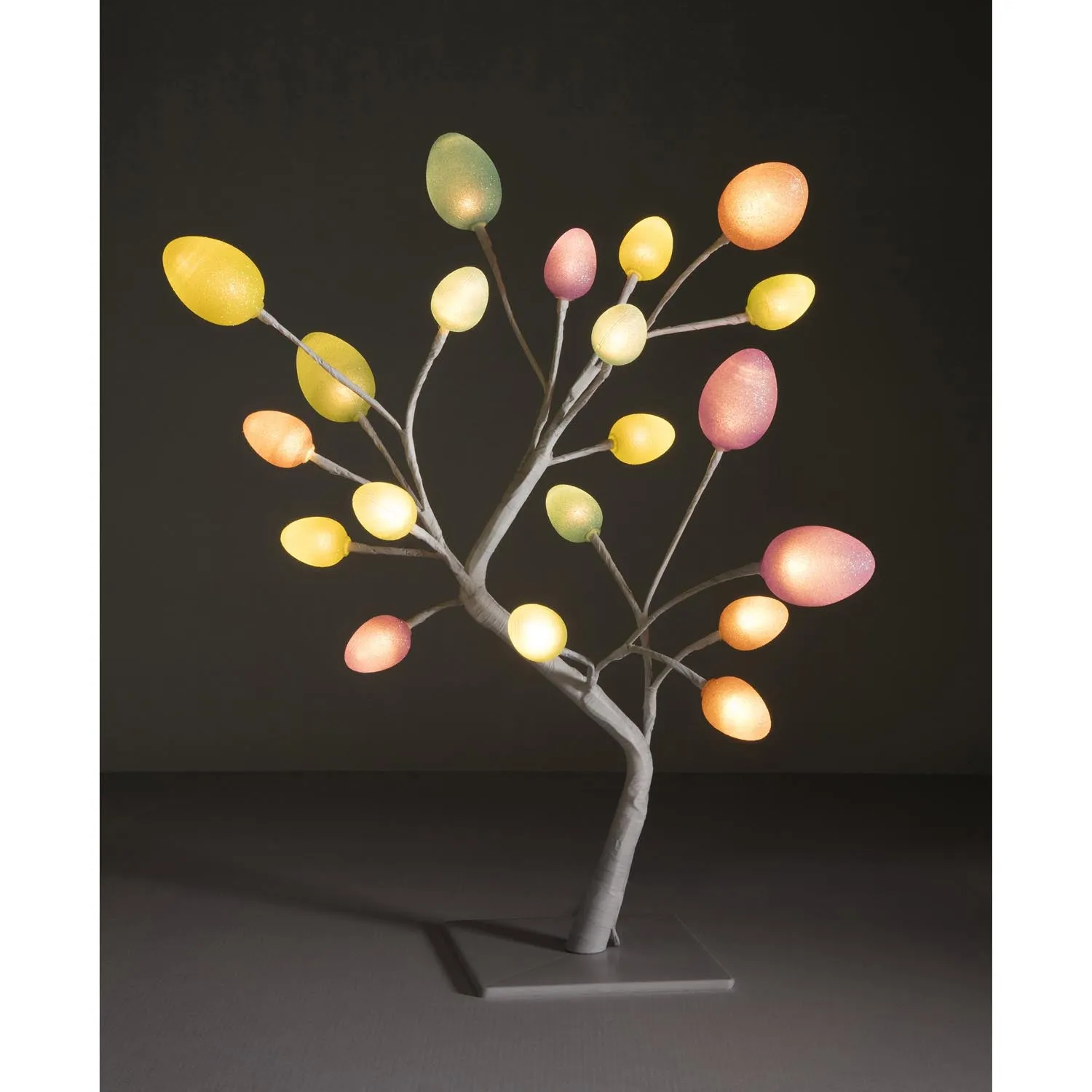 Battery Operated Easter Egg Tree With 20 LEDs - 45cm