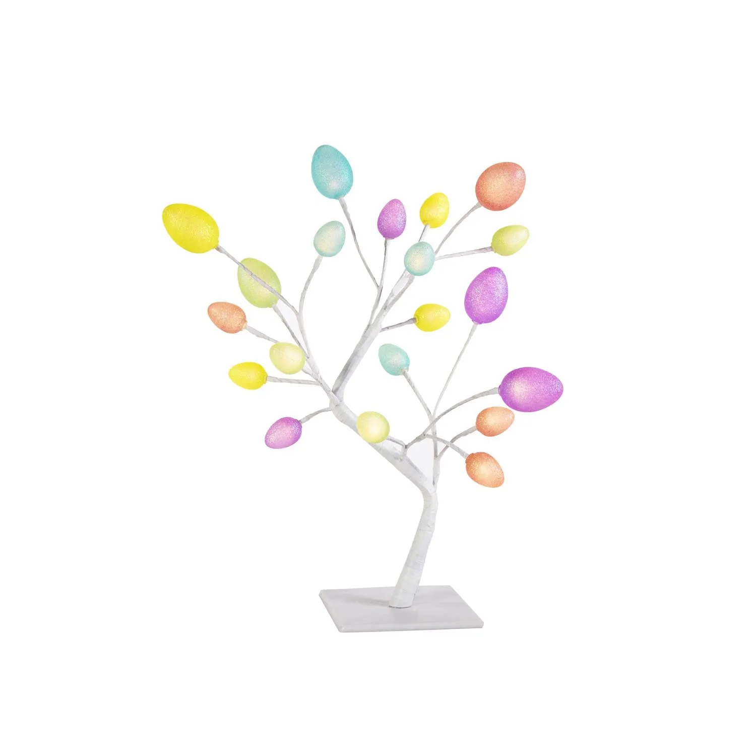 Battery Operated Easter Egg Tree With 20 LEDs - 45cm