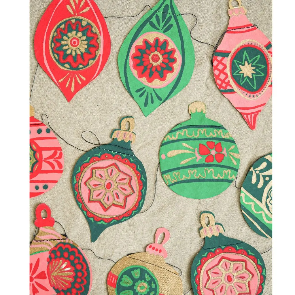 Baubles Sewn Garland