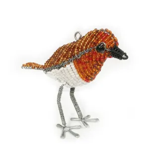 Beaded Robin decoration