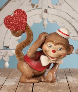 Bethany Lowe Monkey Love - Large Paper Mache Figure