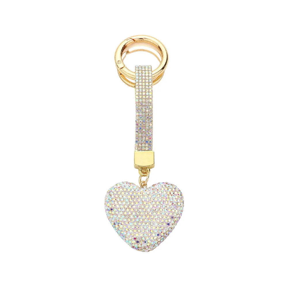 Bling Heart Keychain