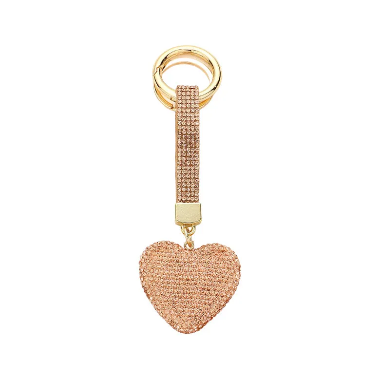 Bling Heart Keychain