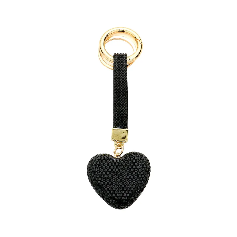 Bling Heart Keychain