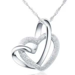 Bonding of Hearts Silver Necklace