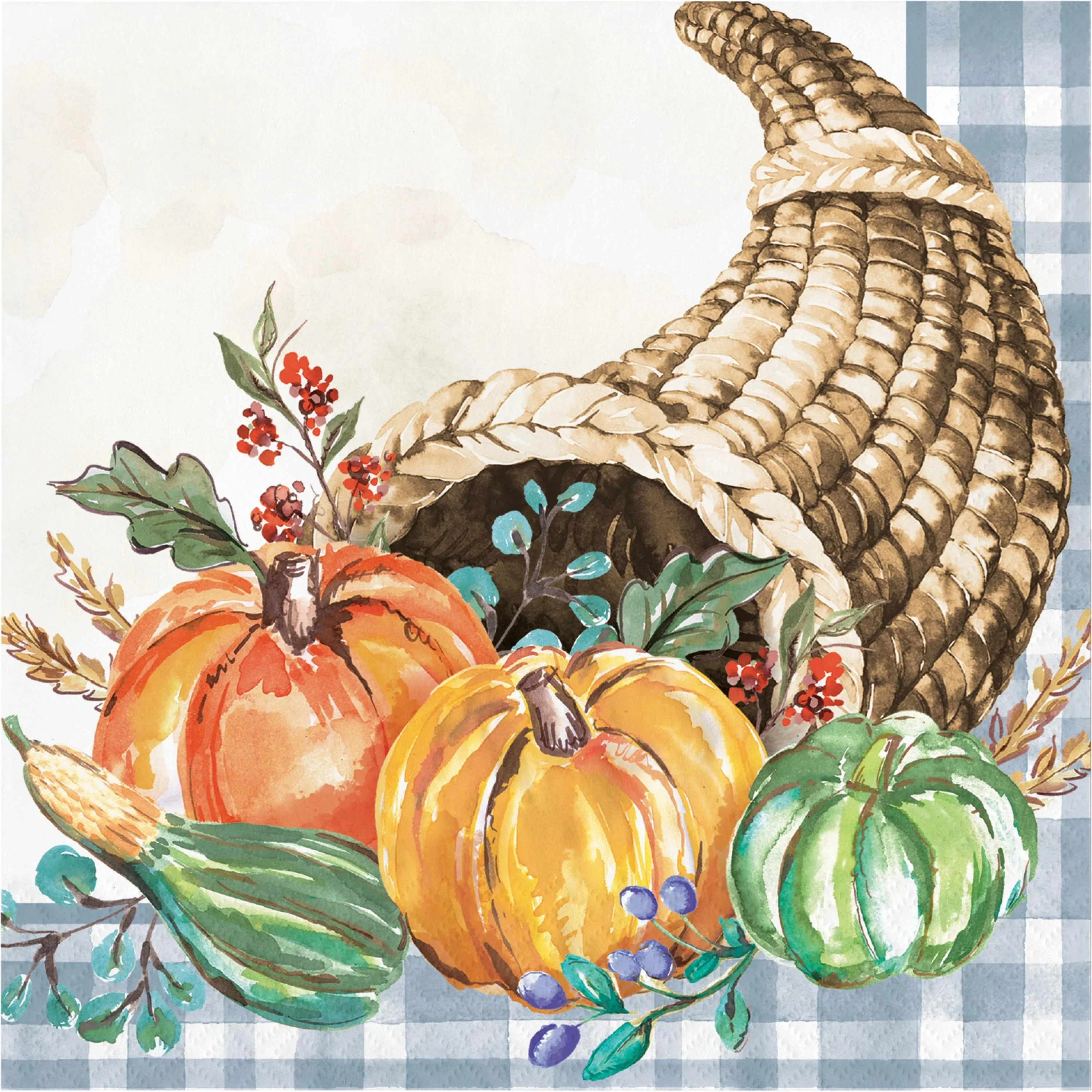 Bulk Decadent Cornucopia 2Ply Luncheon Napkin (192 per Case)