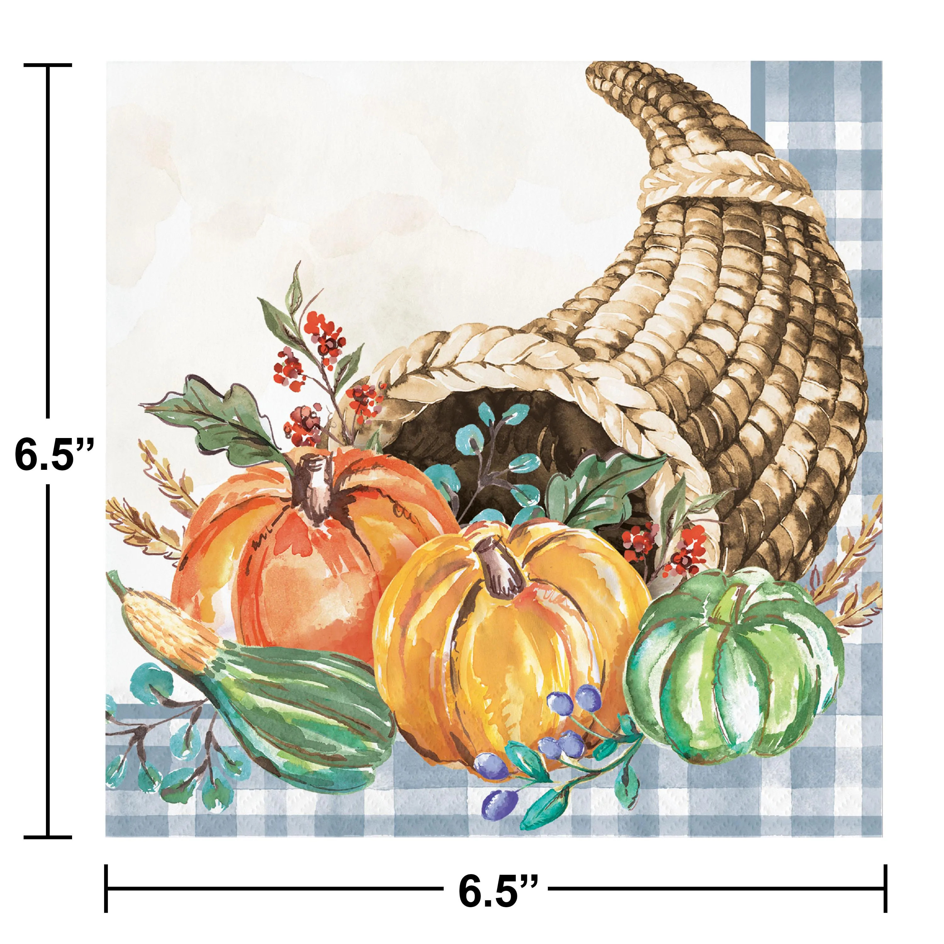 Bulk Decadent Cornucopia 2Ply Luncheon Napkin (192 per Case)