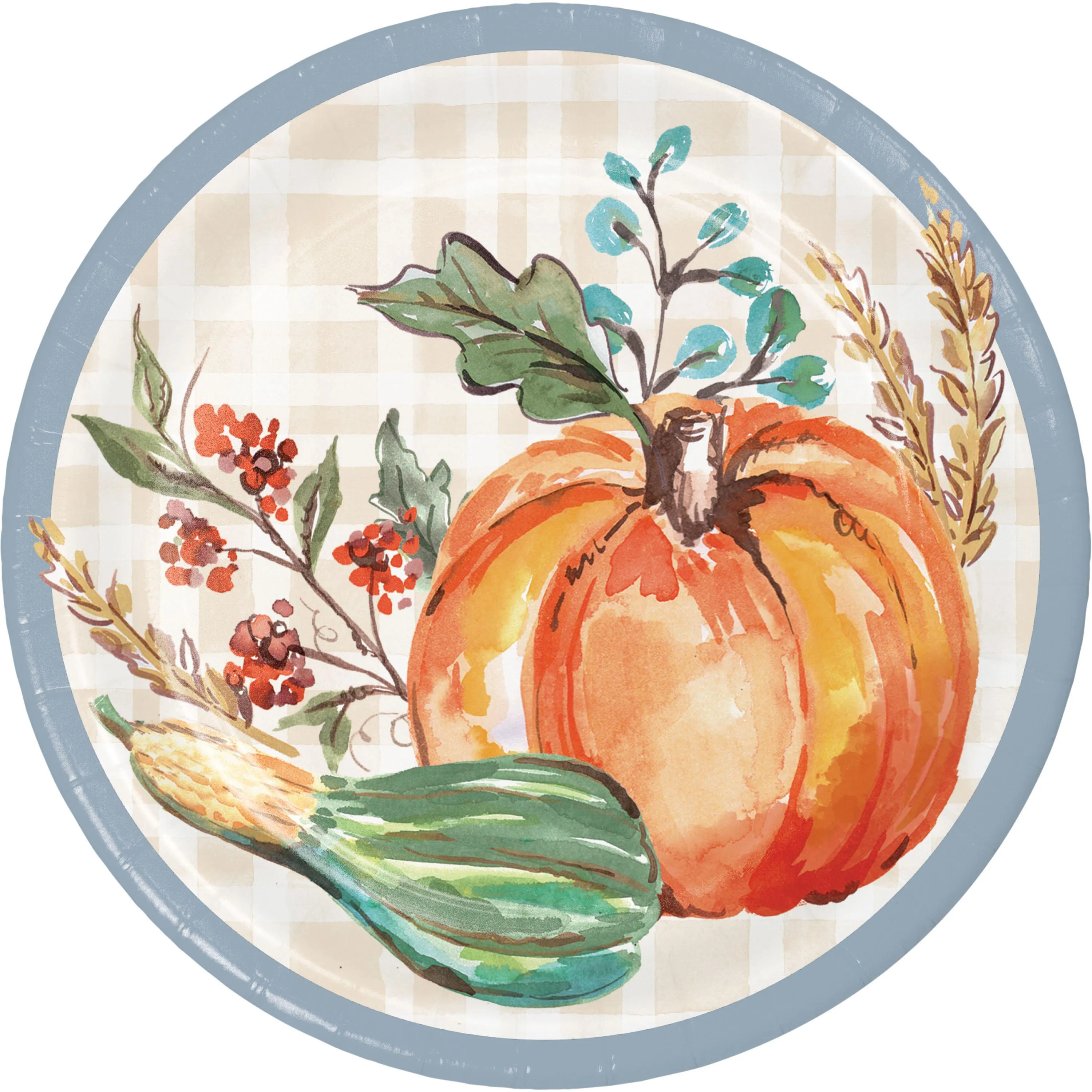 Bulk Decadent Cornucopia 6.75 Inch Paper Dessert Plate (96 per Case)