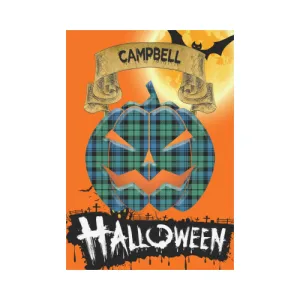 Campbell Ancient Tartan Jack O' Lantern Garden Flag / Halloween Home Decor NN4