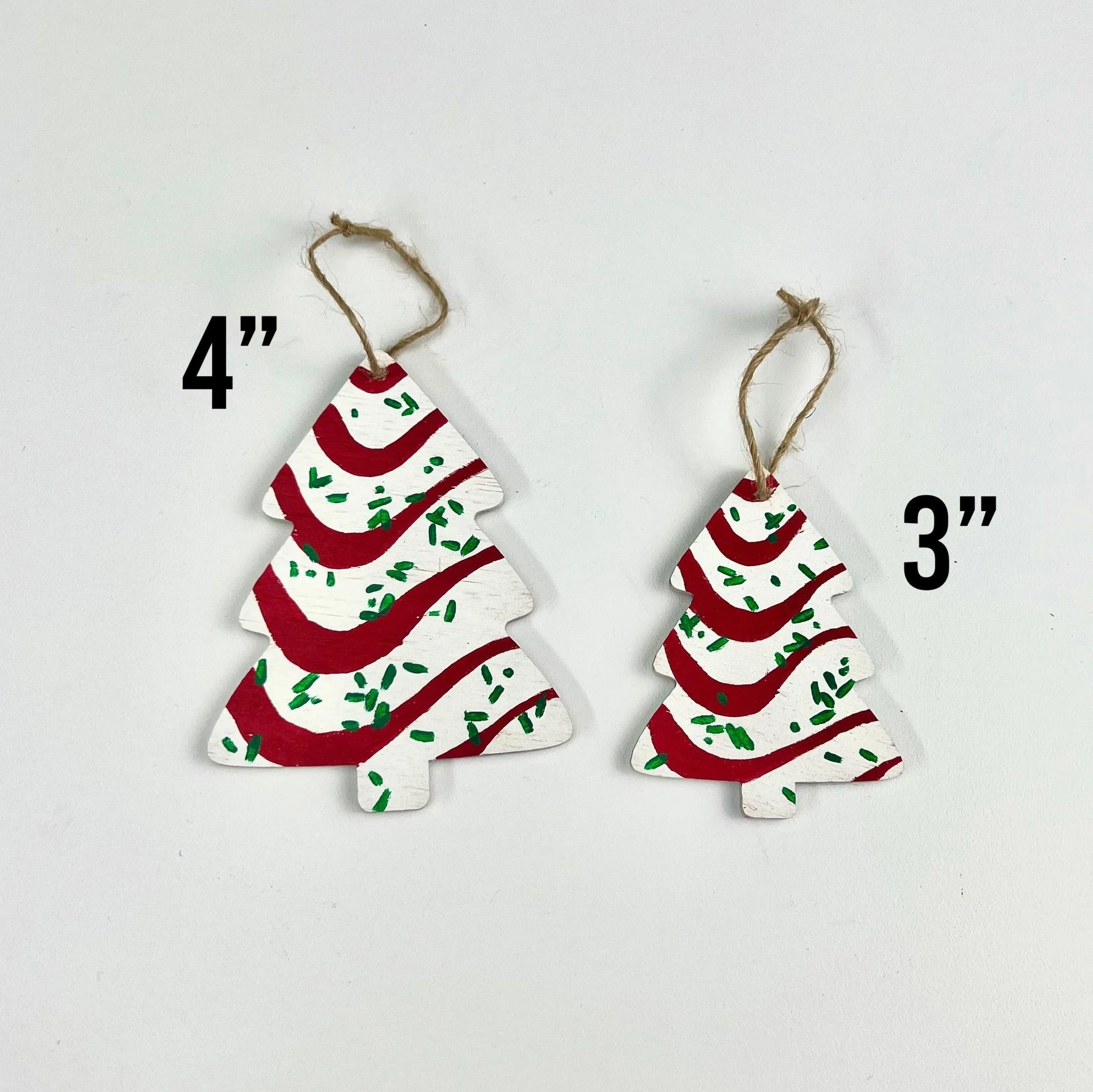 Christmas Cake Ornament Set