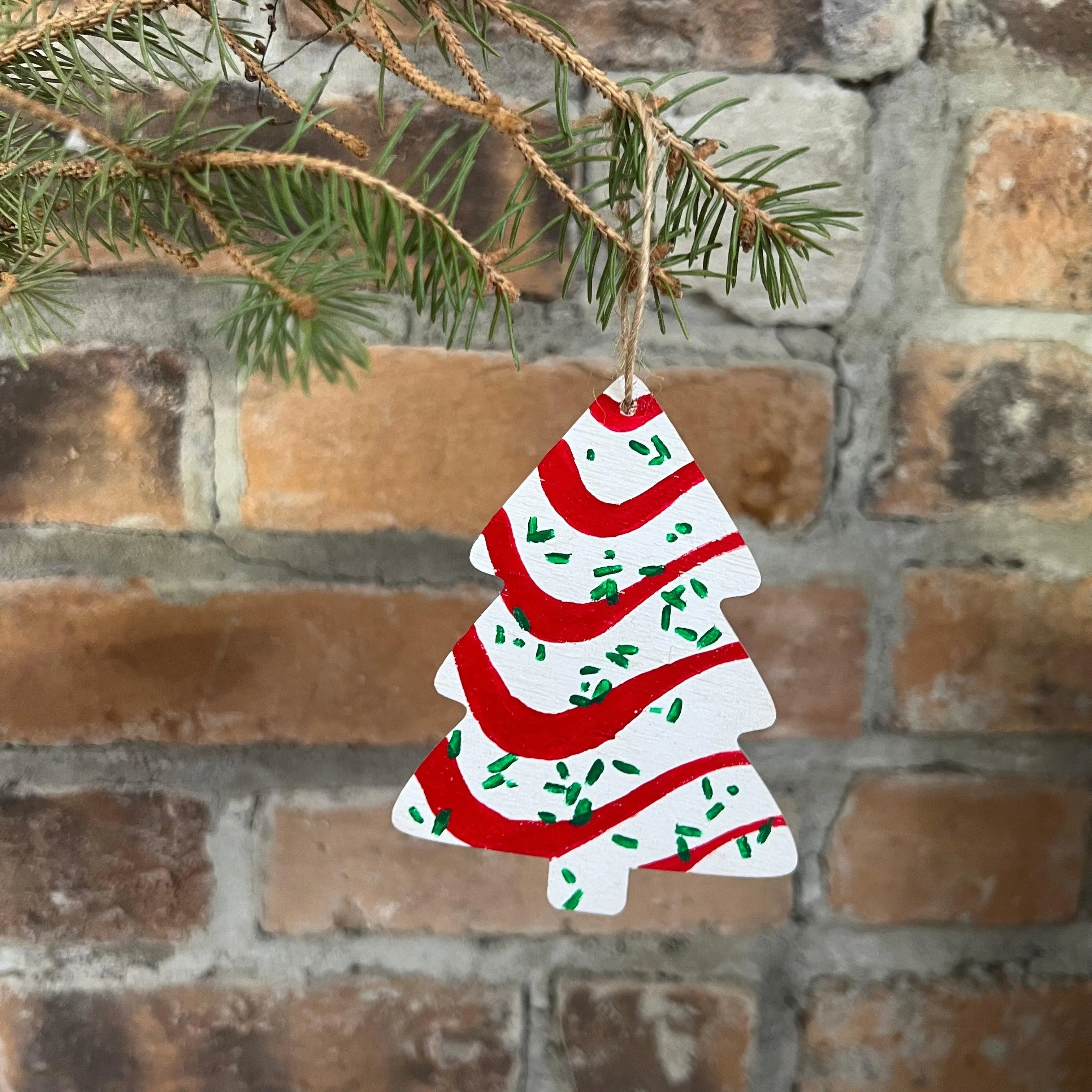 Christmas Cake Ornament Set