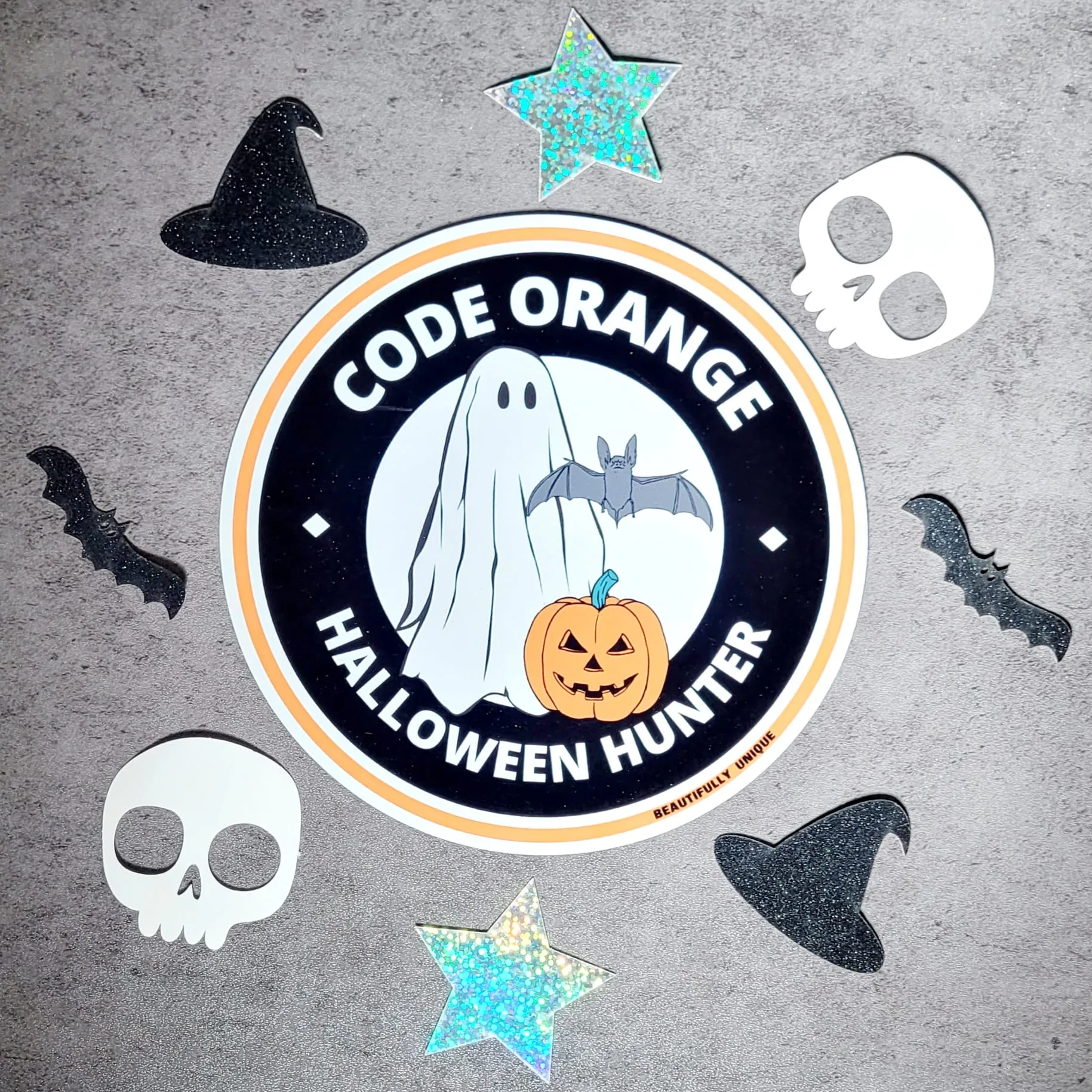 Code Orange Halloween Hunter Car Magnet