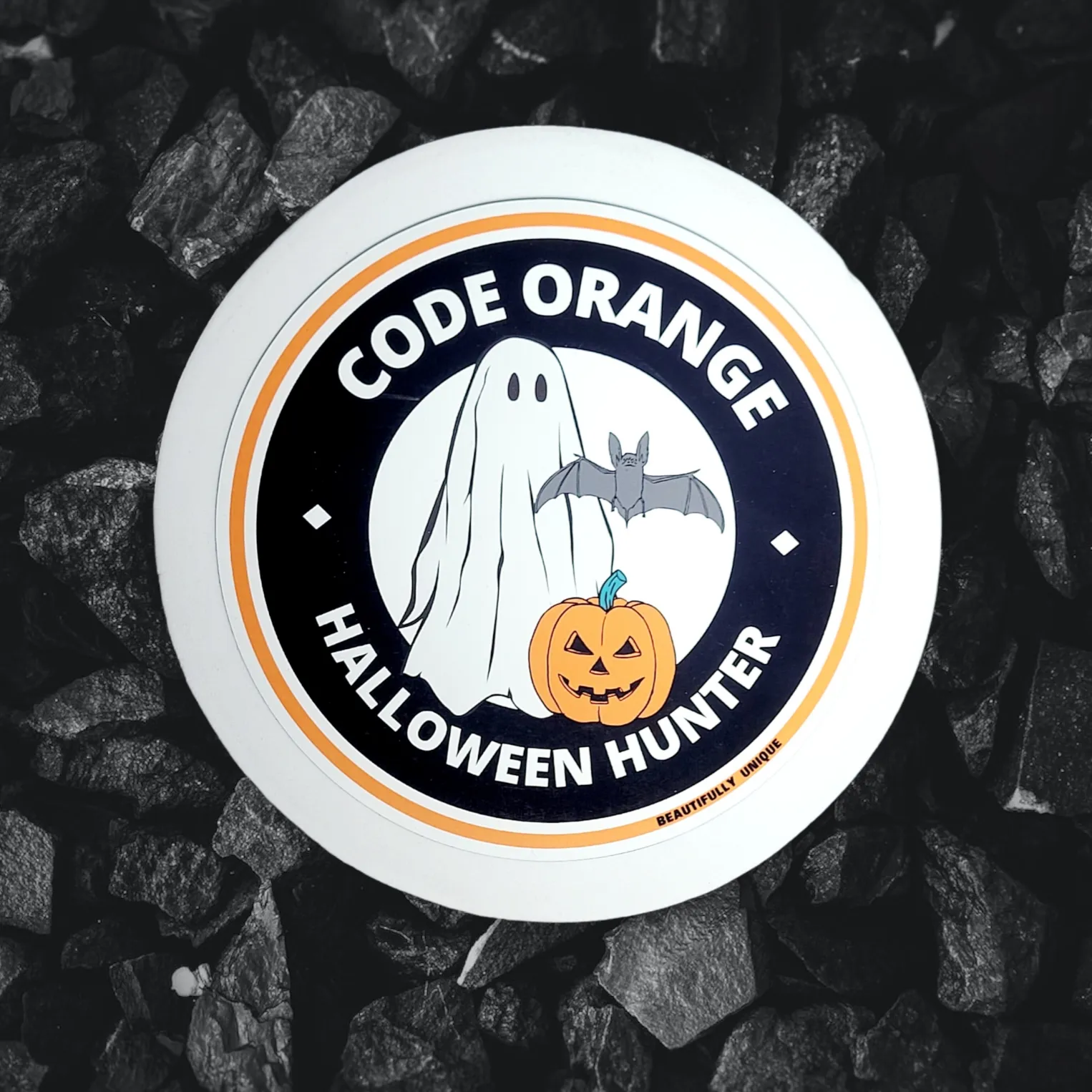 Code Orange Halloween Hunter Car Magnet