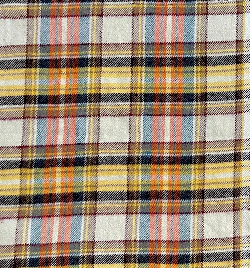 Cornucopia Plaid Flannel Dog Bandana