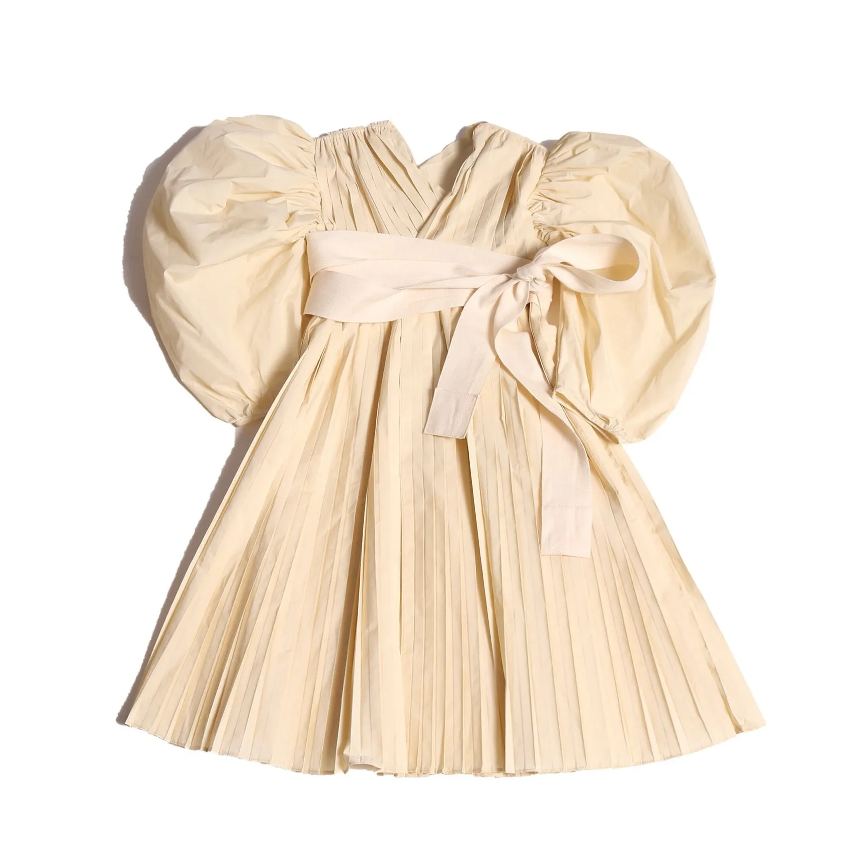 CORNUCOPIA PLEATED WRAP FROCK