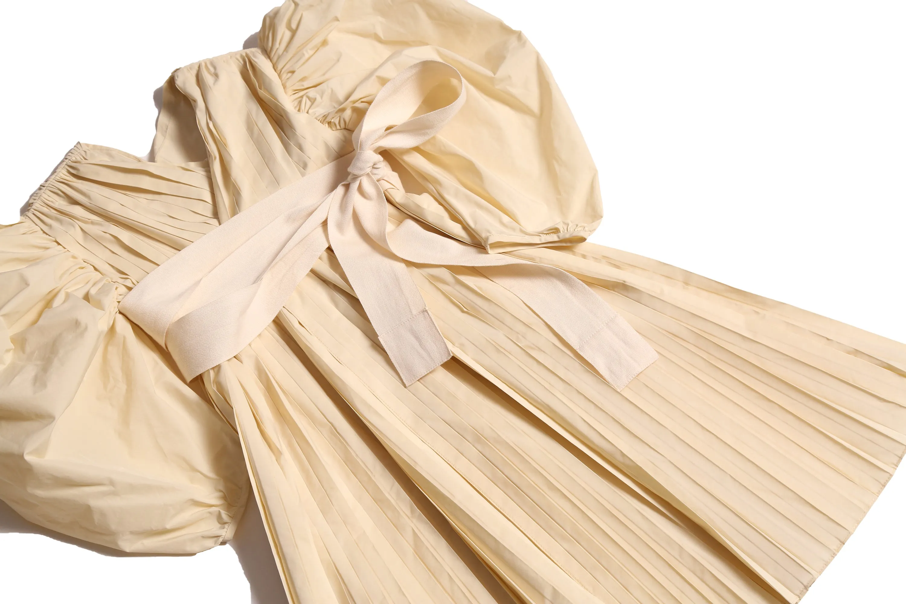 CORNUCOPIA PLEATED WRAP FROCK