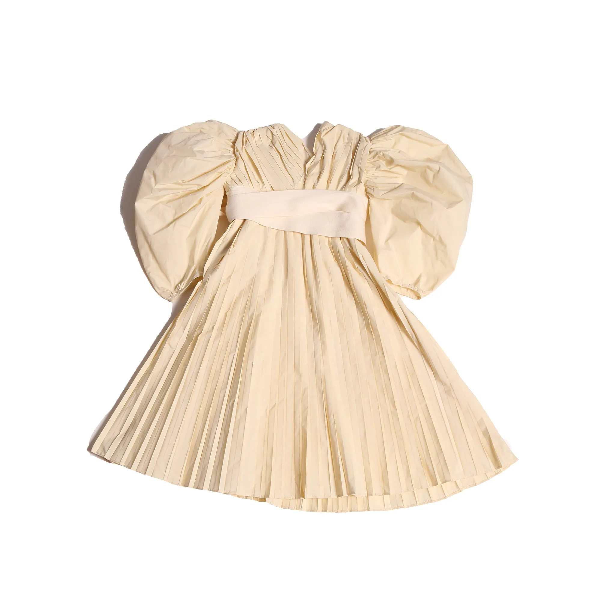 CORNUCOPIA PLEATED WRAP FROCK