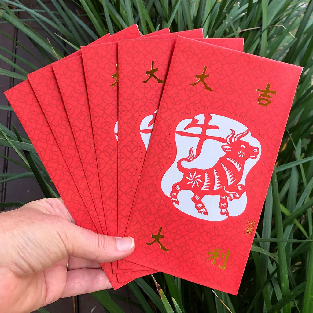 COW - 2021 Chinese New Year Red Envelopes (6 pack)