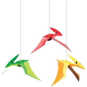 Dinosaur Hanging Decorations | Red Green and Yellow