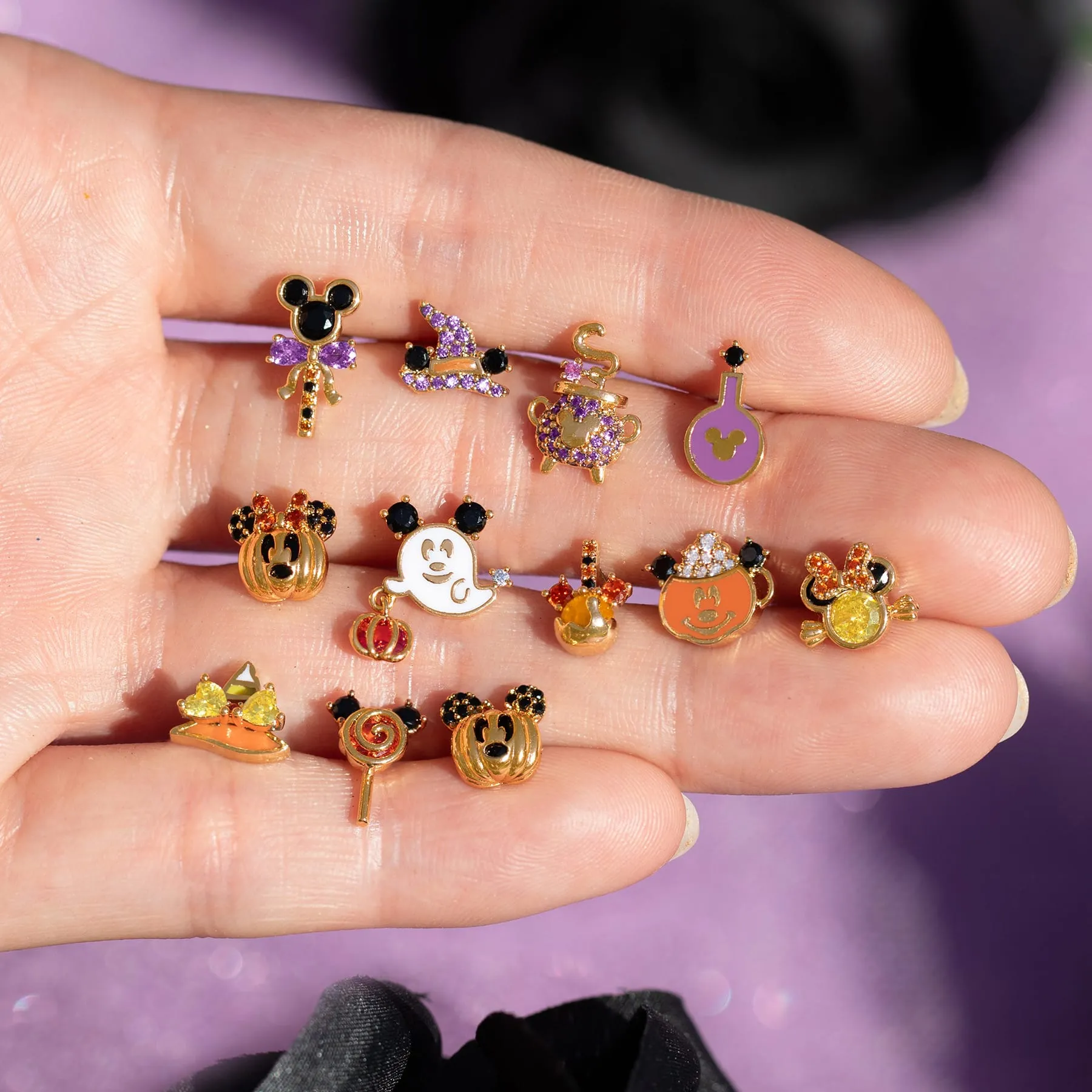 Disney Mouse-o'-Lantern Studs