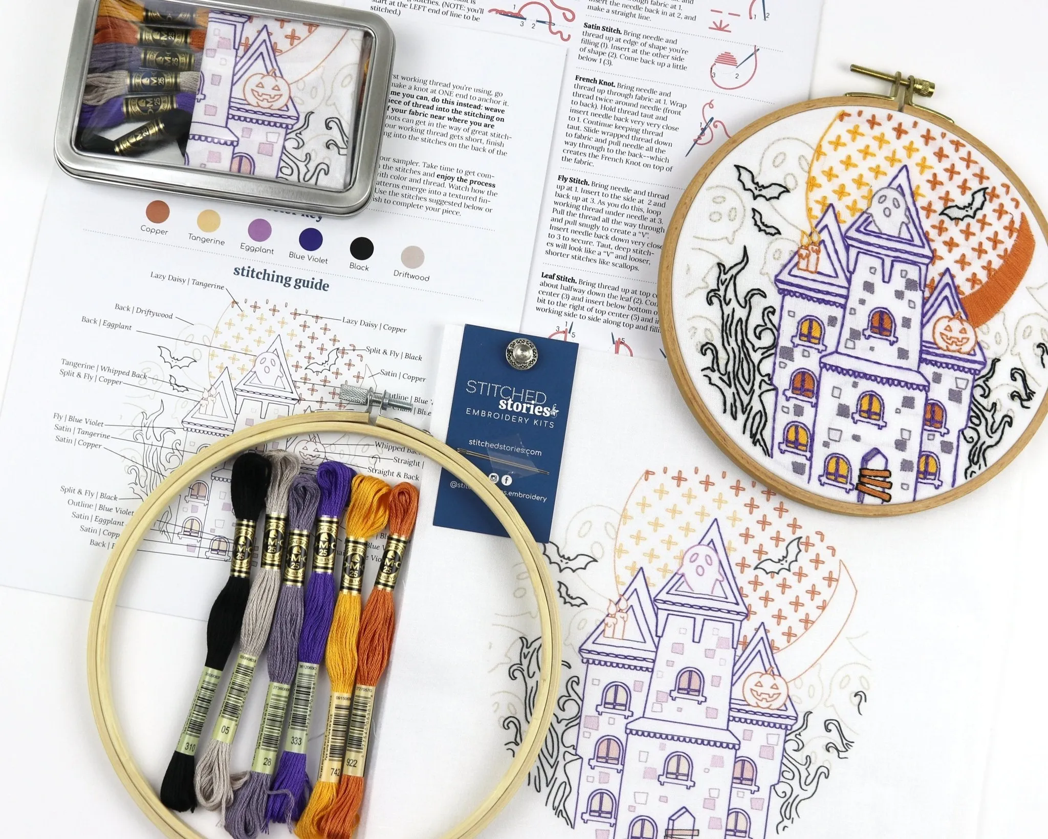 Fall Y'all Embroidery Kit Bundle of 3