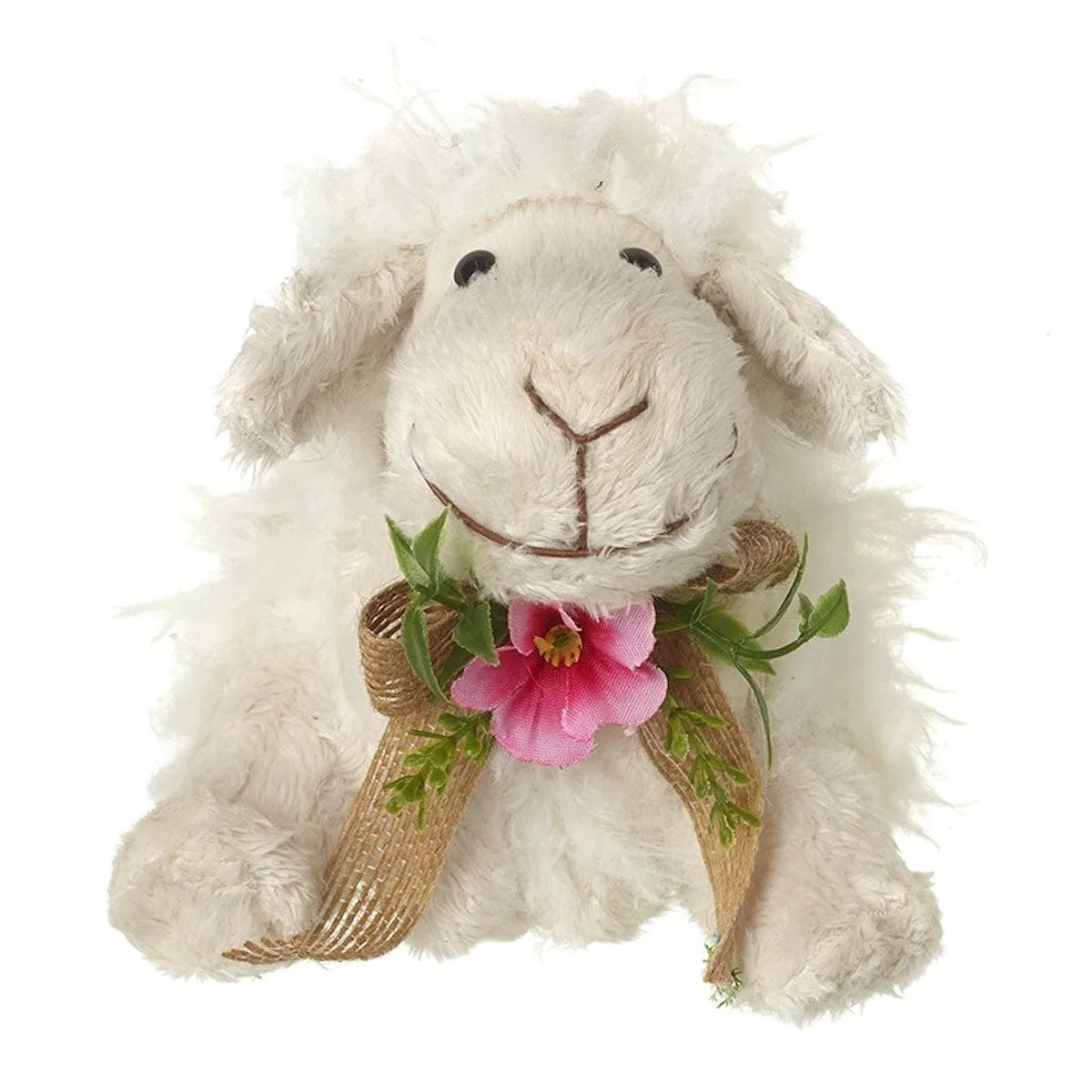 Floral Small Sitting Sheep Easter Decoration