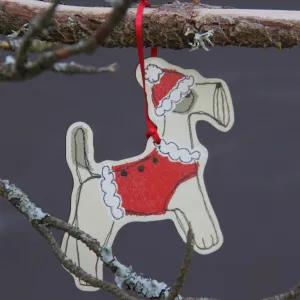 fox terrier dingly dangly Christmas decoration