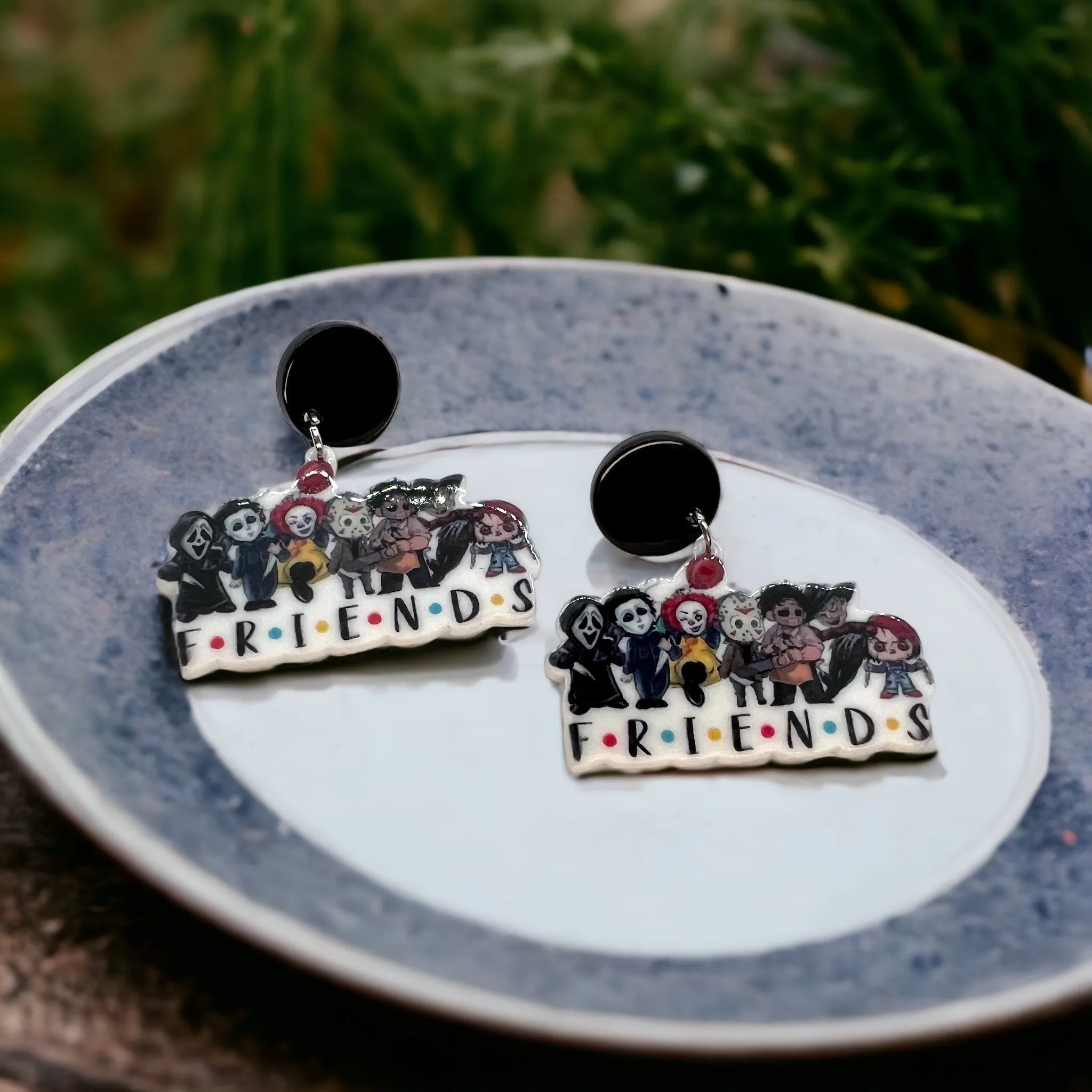 Halloween Earrings - Friendship Earrings, October Birthday, Halloween Costume, Halloween Jewelry, Halloween Accessories