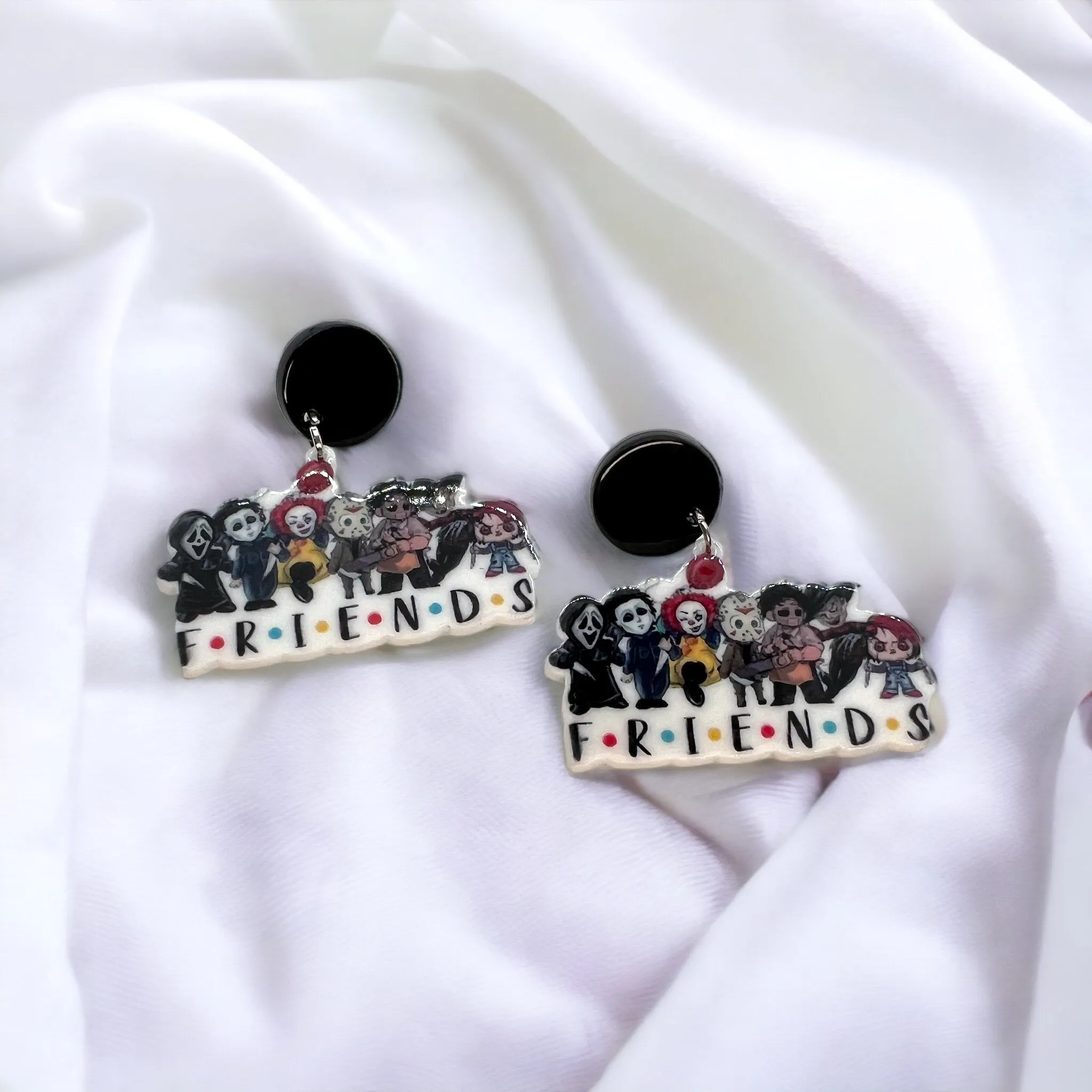 Halloween Earrings - Friendship Earrings, October Birthday, Halloween Costume, Halloween Jewelry, Halloween Accessories