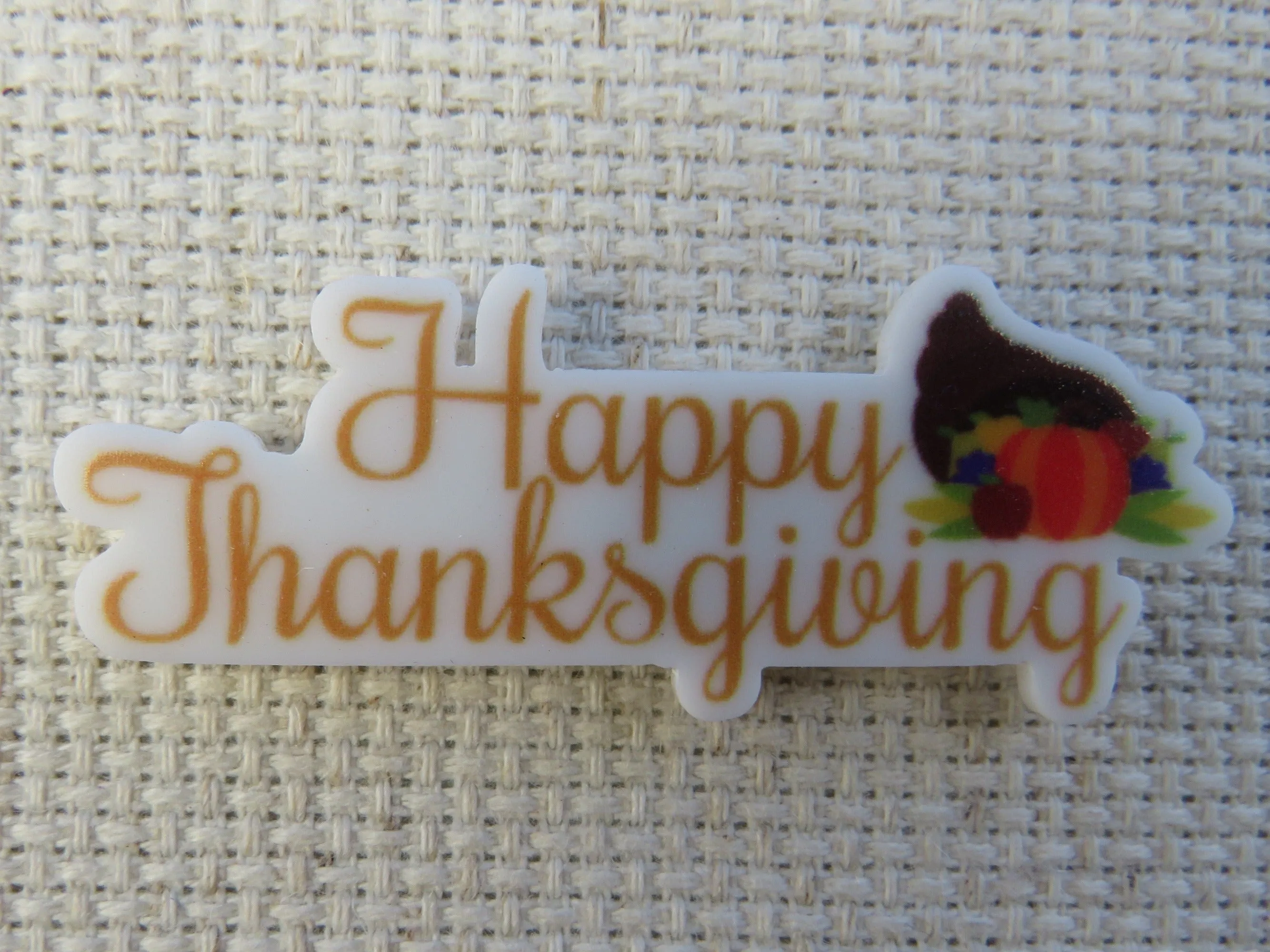 Happy Thanksgiving Needle Minder, Cover Minder, Magnet