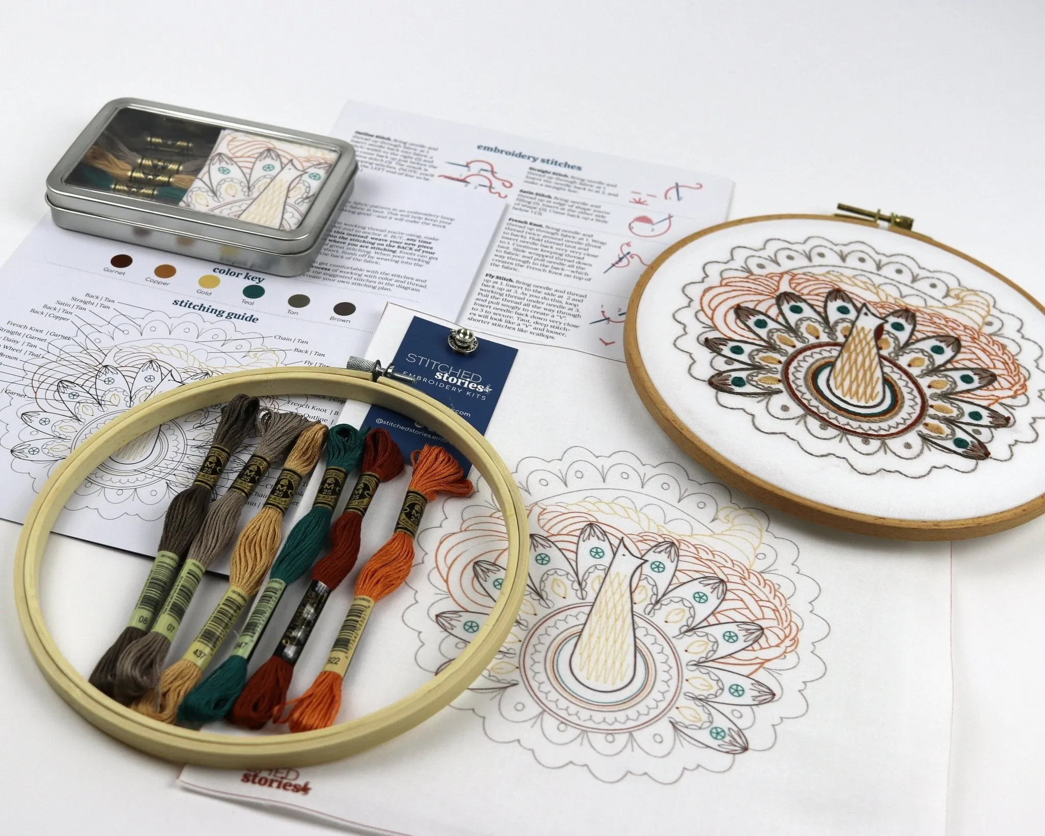 Harvest Table Thanksgiving Embroidery Kit